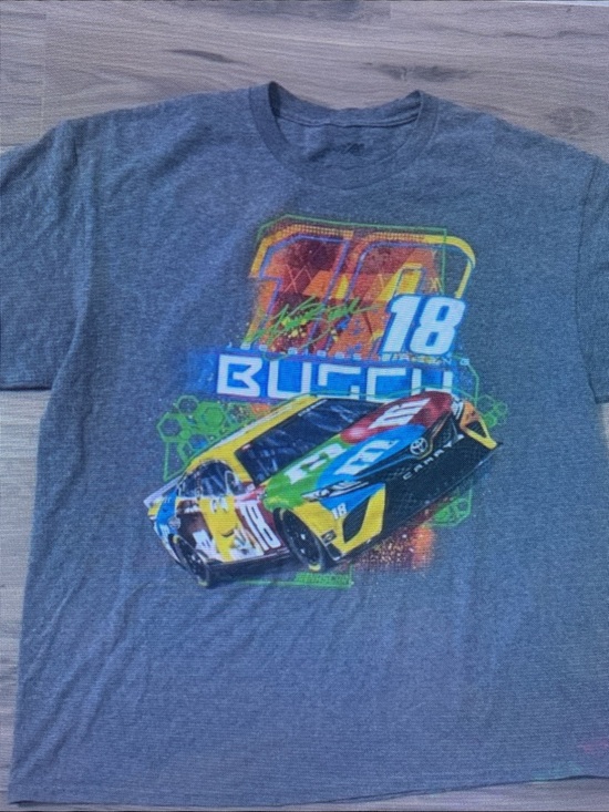 Other - Youth Gray Racing Graphic Tee with Colorful Car Design